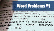 Word Problems #1