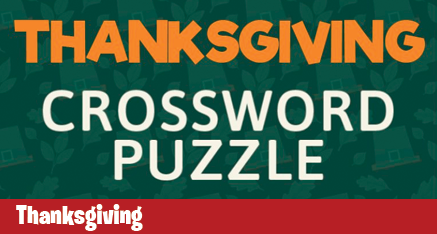 Thanksgiving Crossword Puzzle